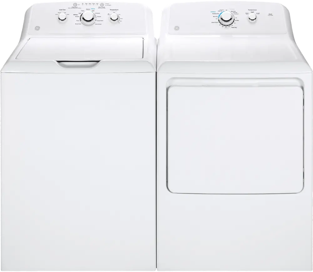 .GEC-W/W-335-GAS--PR GE Top Load Washer and Gas Dryer Set - White GT33-1