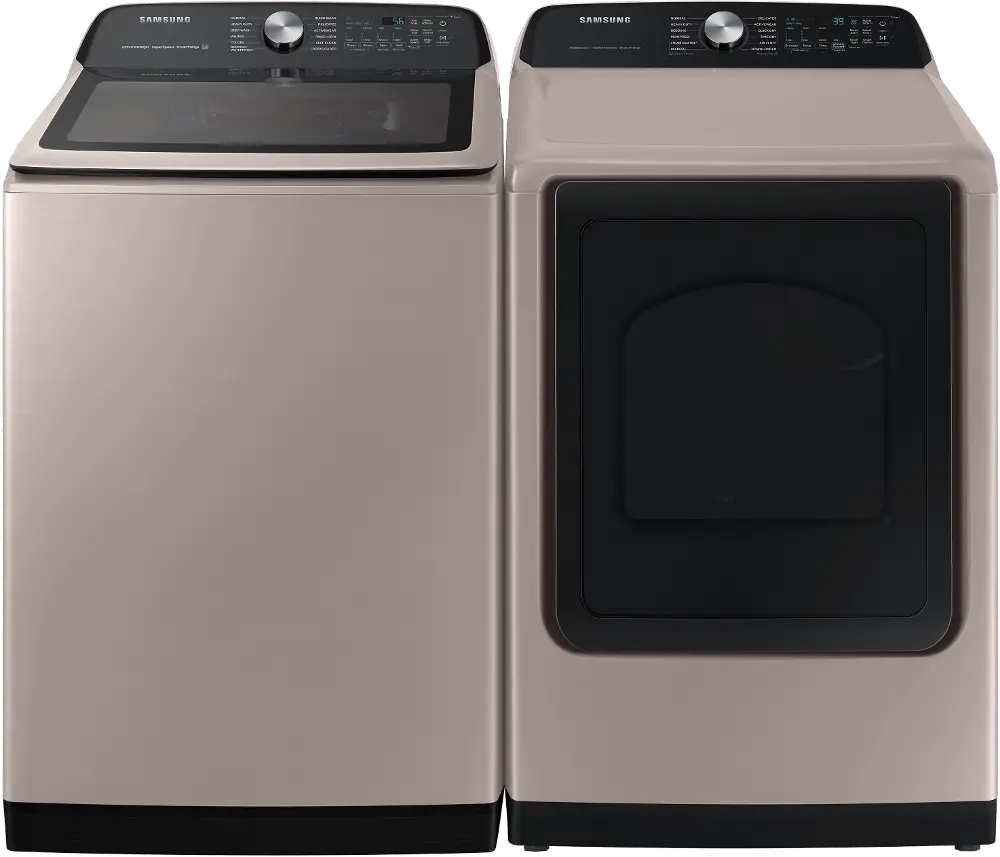 .SUG-CHP-5505-ELE-PR Samsung Top Load Washer and Electric Dryer Set - Champagne 52A5505W-1