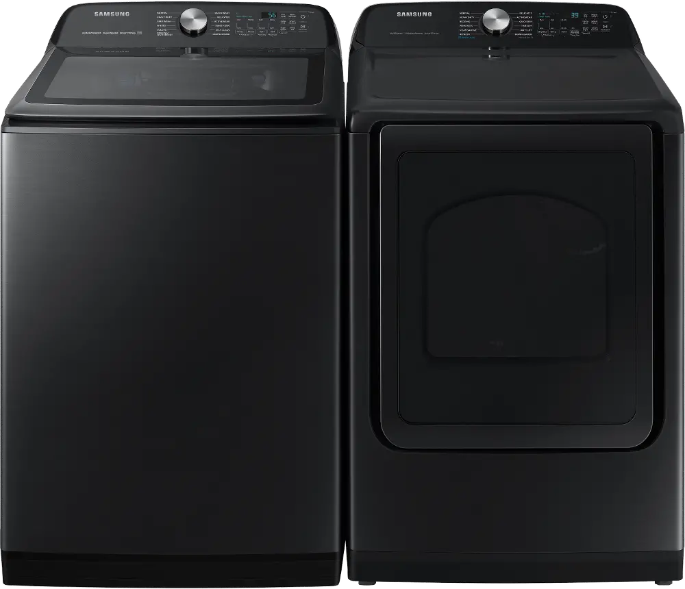 .SUG-B/B-5505-GAS-PR Samsung Top Load Washer and Gas Dryer Set - Black, 52A5505V-1