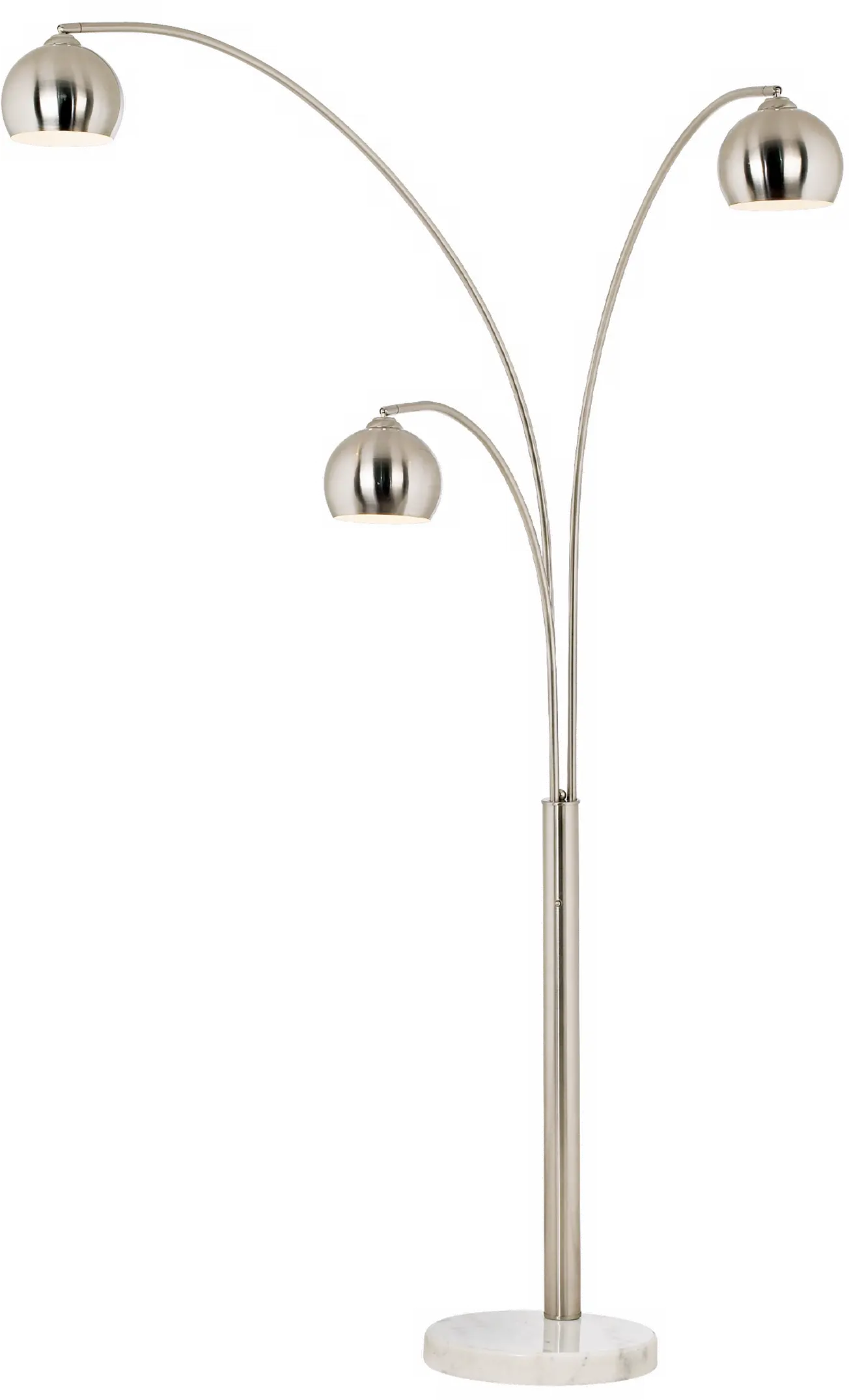 Crosstown Stained Nickel Floor Lamp