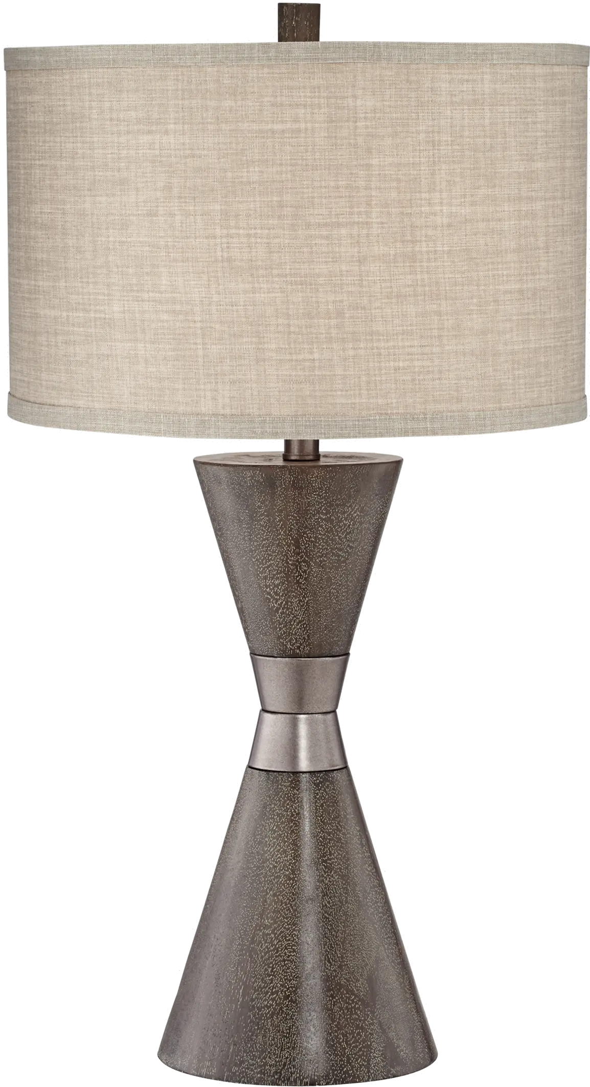 Kingstown Brown Hourglass Table Lamp