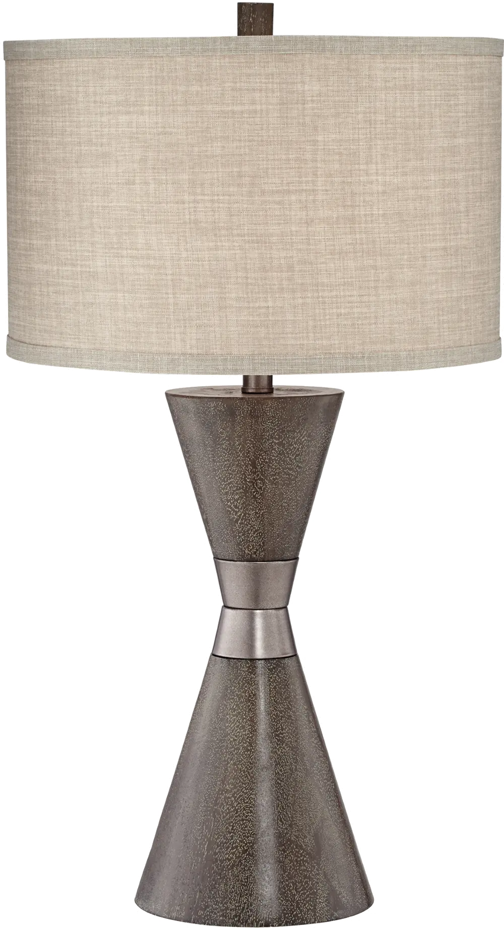 Kingstown Brown Hourglass Table Lamp-1