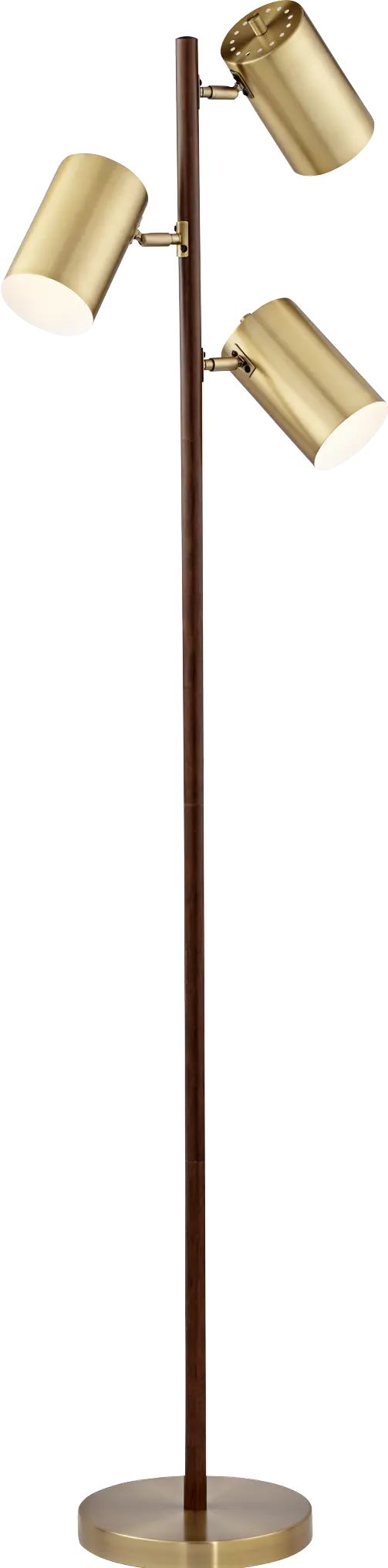 Donatello Walnut Floor Lamp