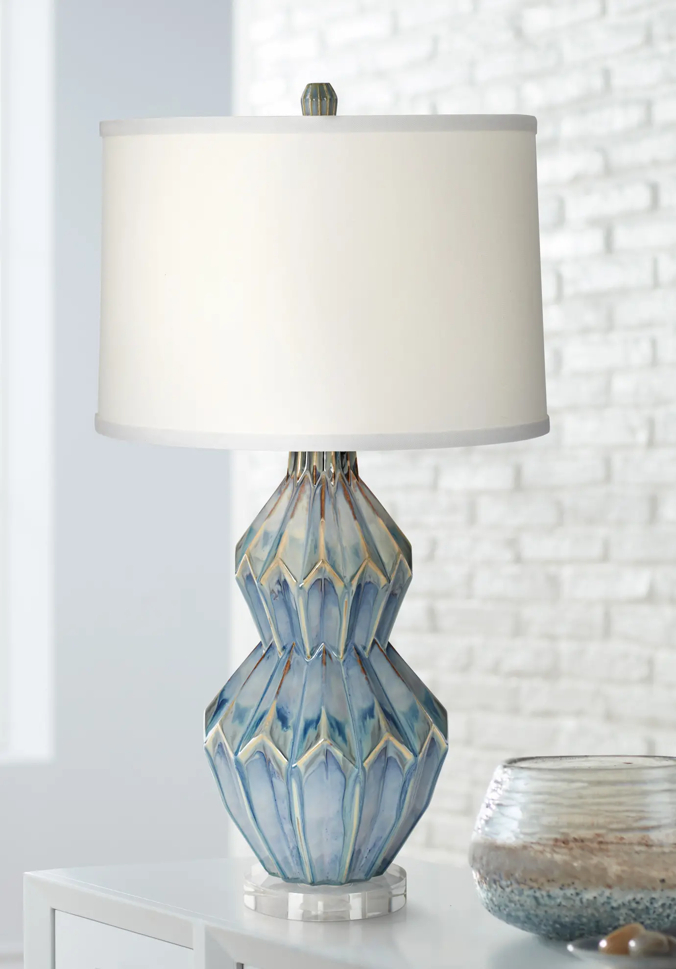 13Y76 Avalon Turquoise Table Lamp sku 13Y76