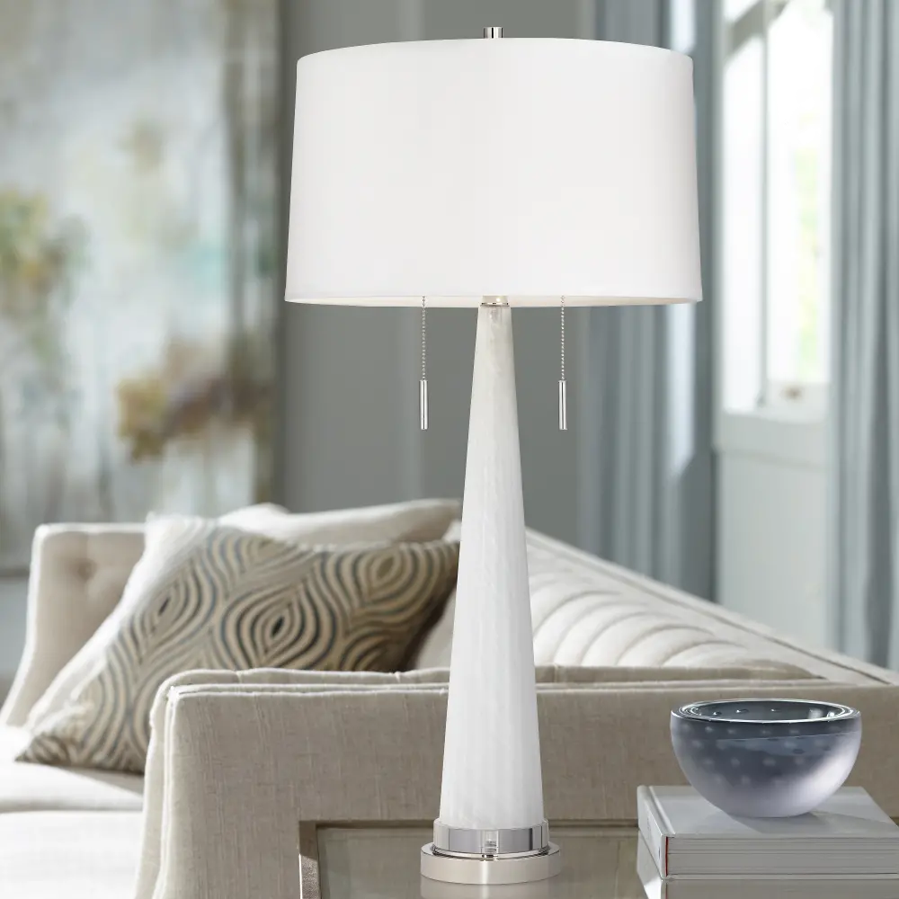 Zoe White Table Lamp-1