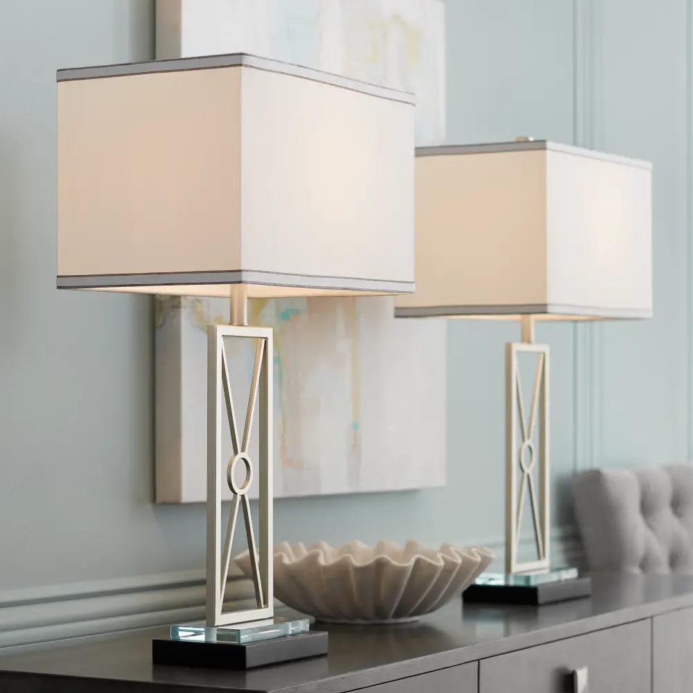 Reflections Modern Table Lamps, Set of 2-1