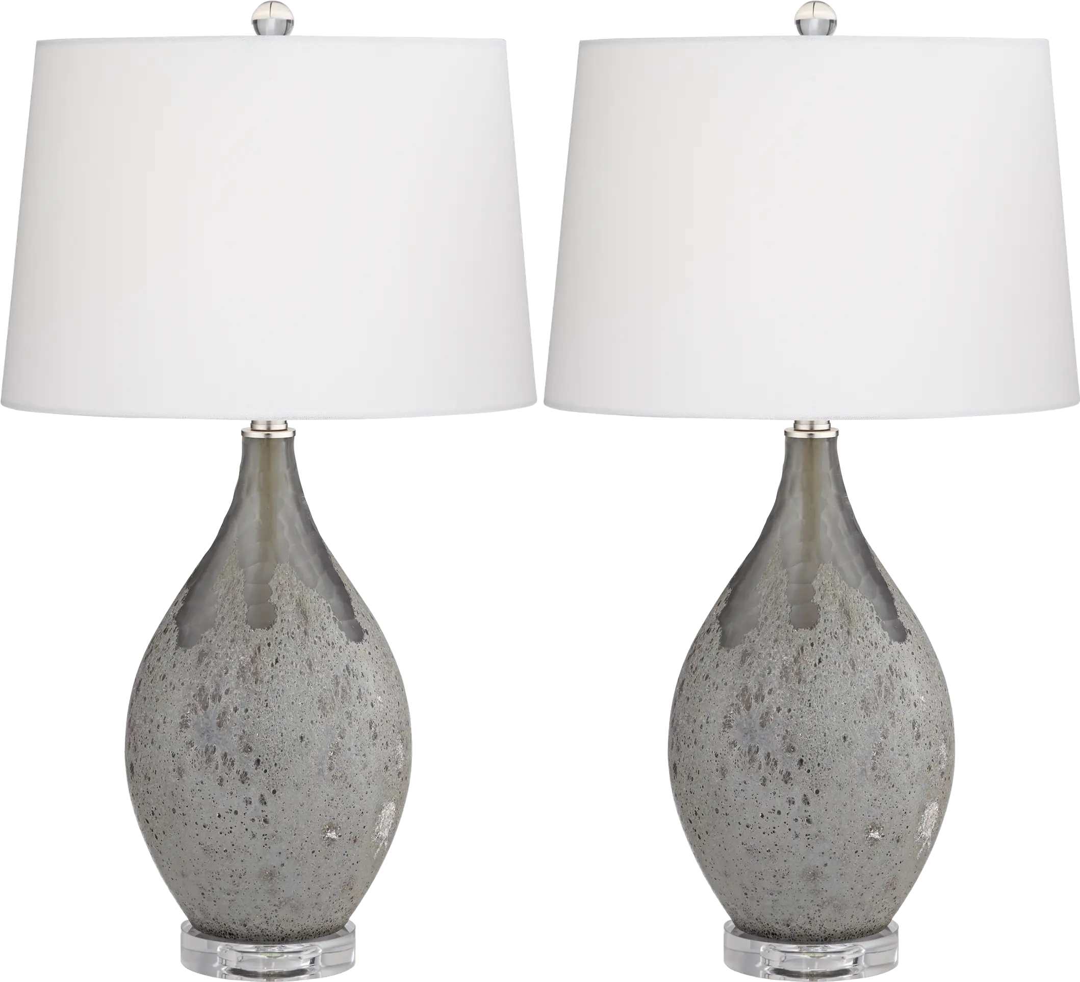 Volcanic Shimmer Table Lamps, Set of 2