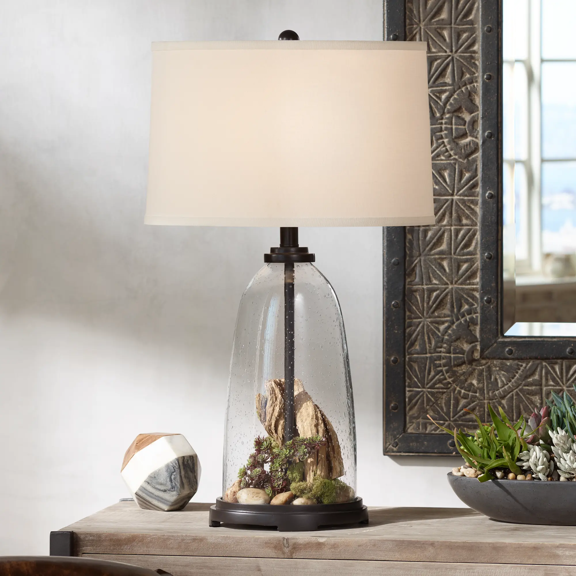Emerson Fillable Glass Table Lamp