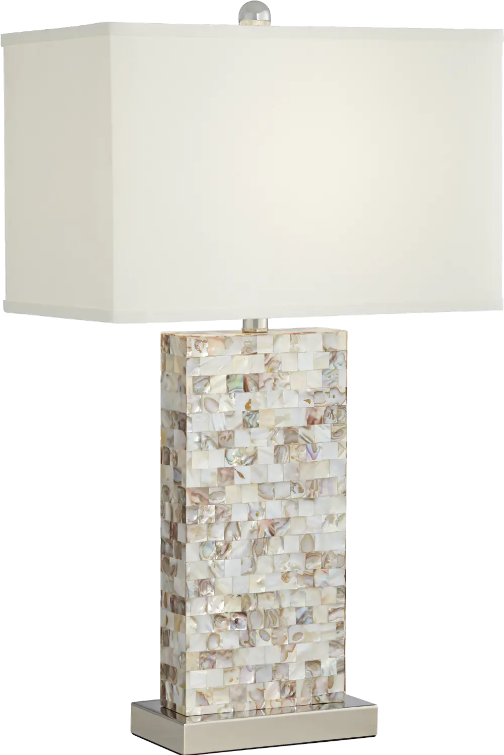 Mother of Pearl Tiled Table Lamp-1