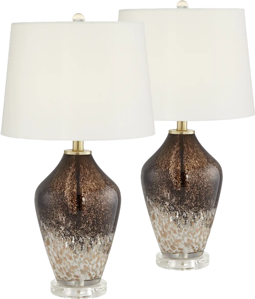 Tiger Eyes Ombre Table Lamps, Set of 2-1