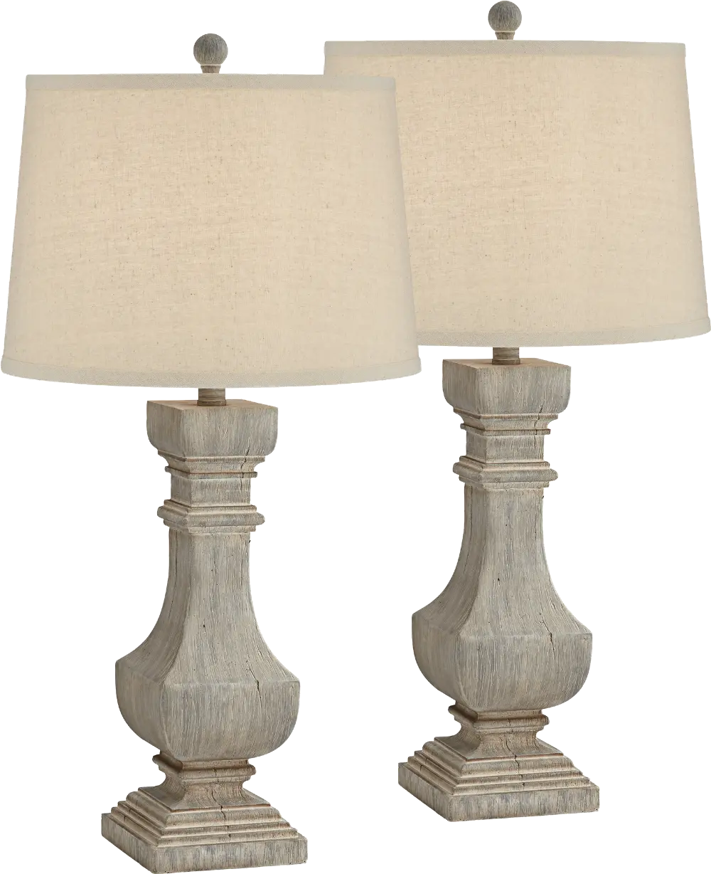 Wilmington Gray Table Lamps, Set of 2-1