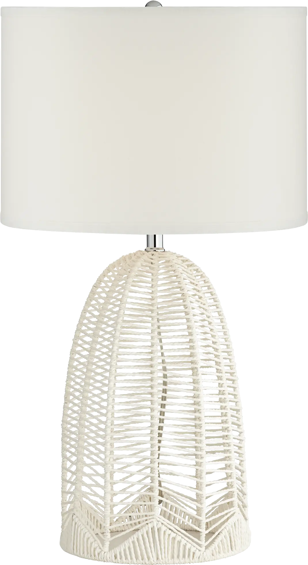 Aria White String Table Lamp