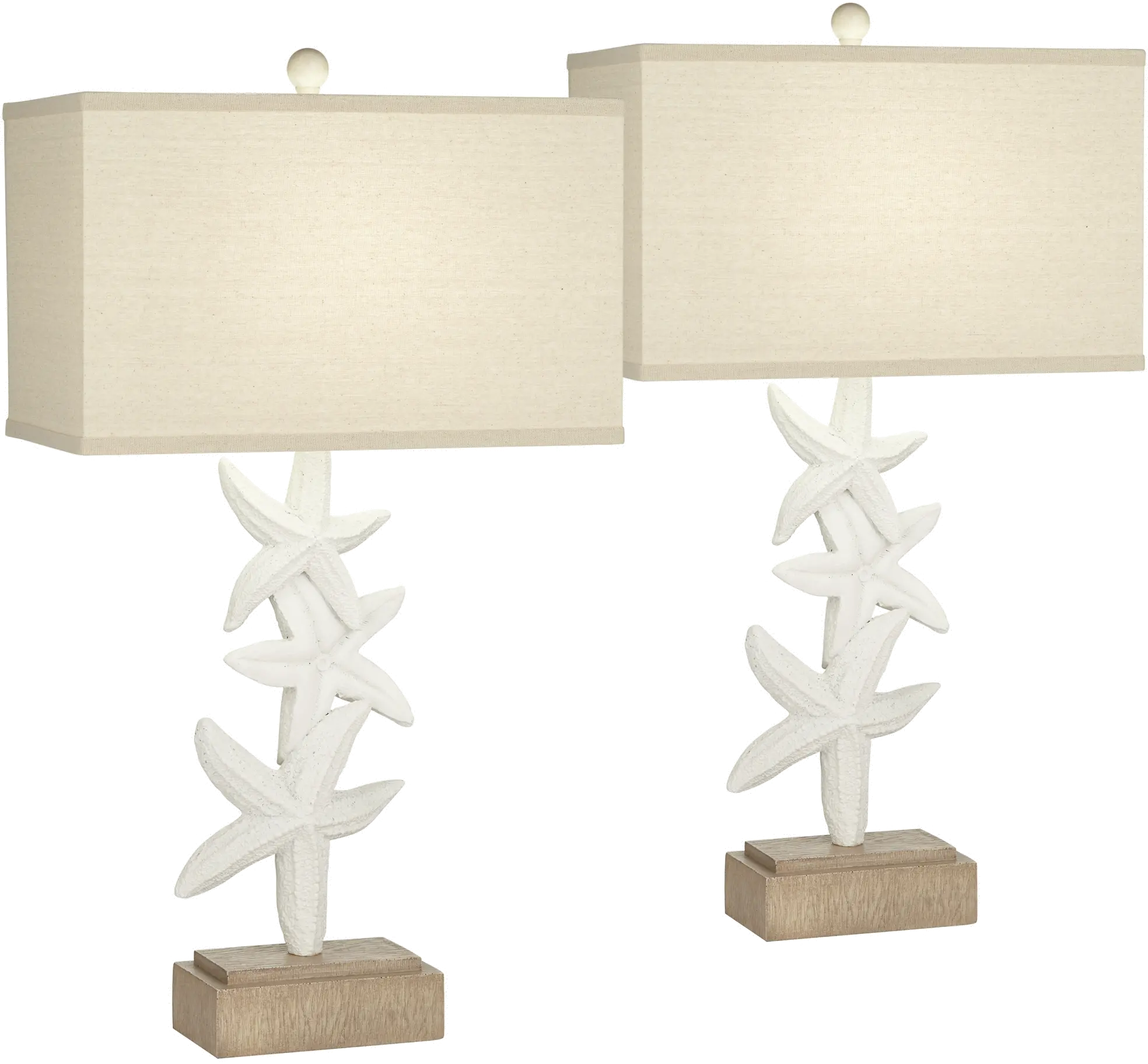 Seastar Sonata Coastal Table Lamps, Set of 2