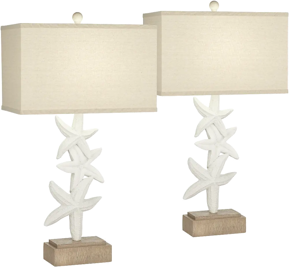 Seastar Sonata Coastal Table Lamps, Set of 2-1