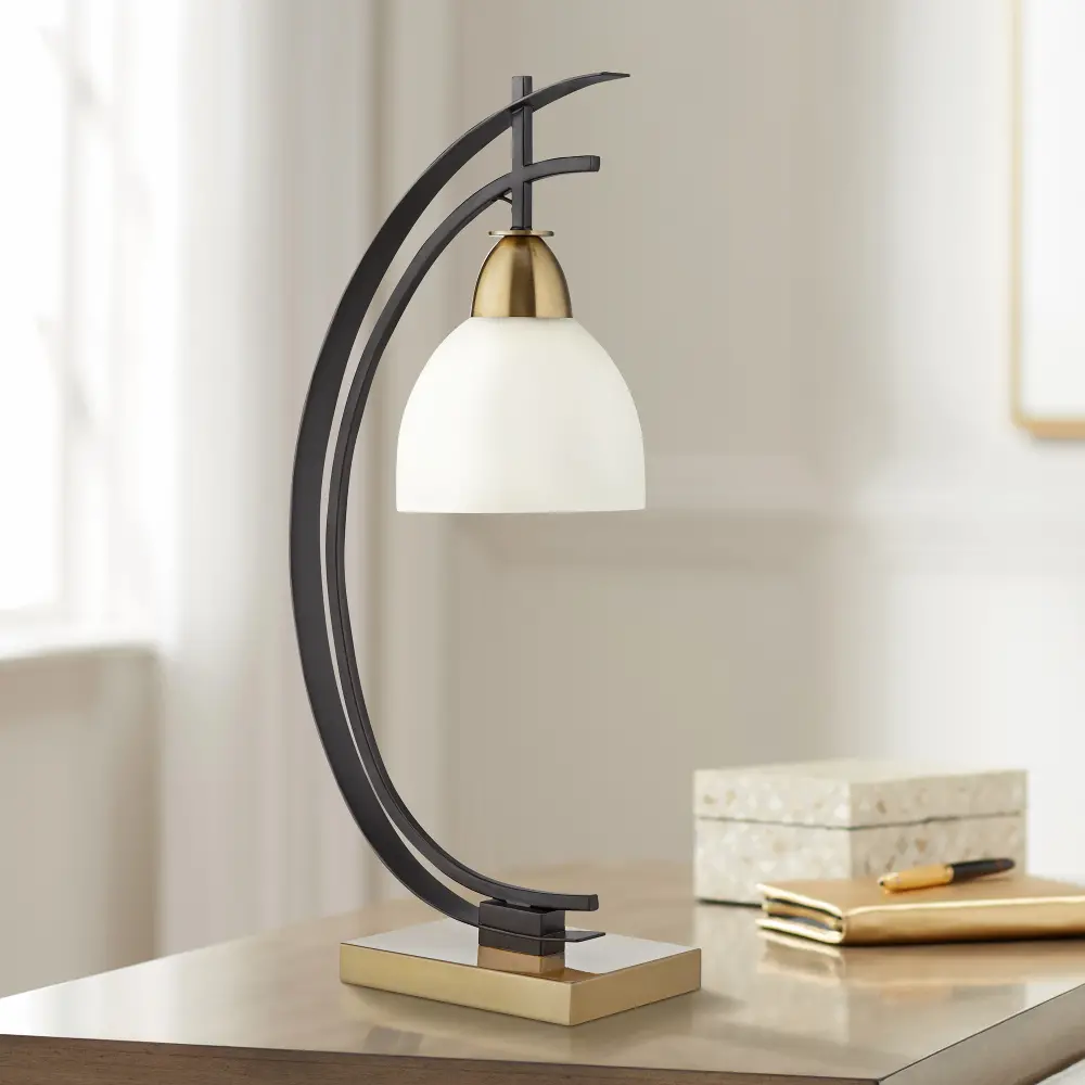 Amaris Gunmetal and Gold Table Lamp-1