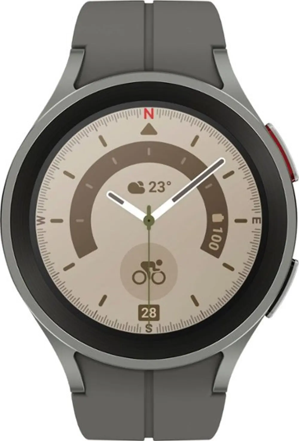 SM-R920NZTAXAA Samsung Galaxy Watch5 Pro Titanium Smartwatch 45mm - Gray-1