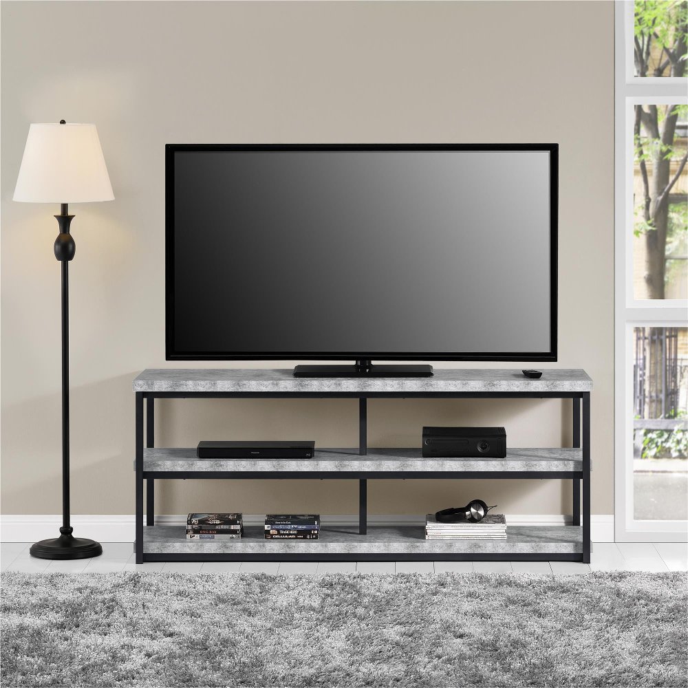 Ashlar Light Concrete 65 TV Stand