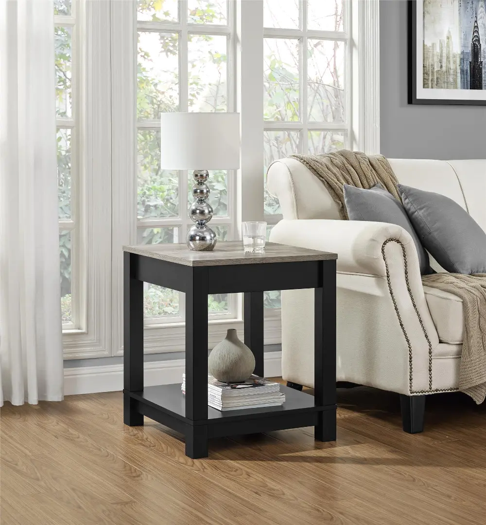 Carver Black End Table-1