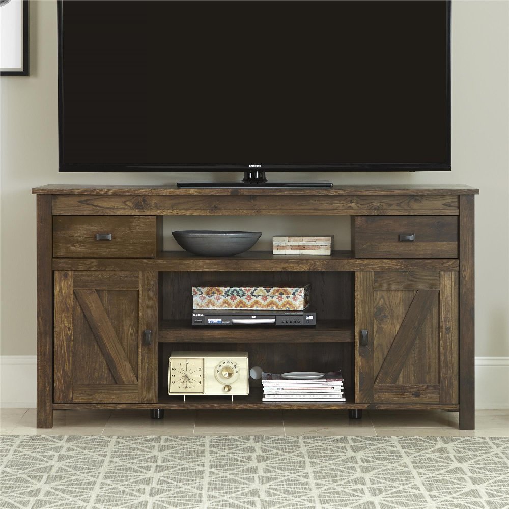 112803938 Farmington Medium Brown 60 TV Stand sku 112803938