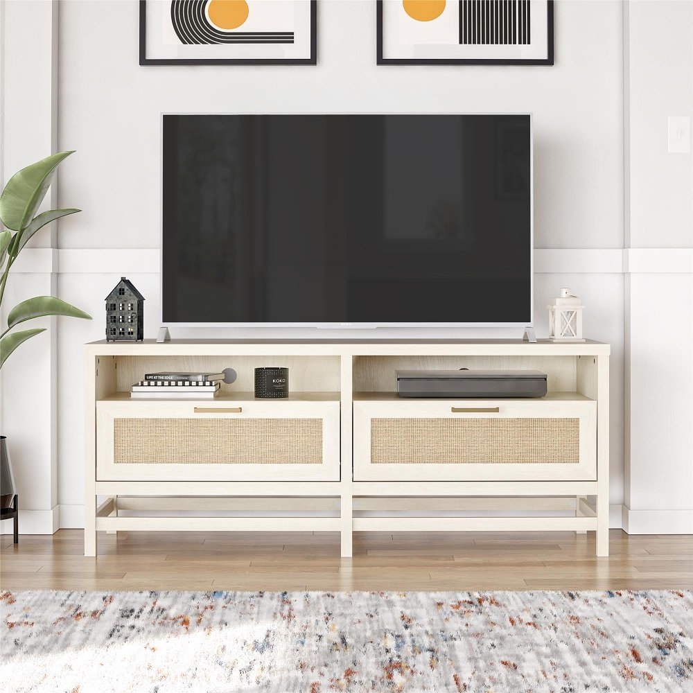 112804357 Lennon Ivory Oak 60 TV Stand sku 112804357