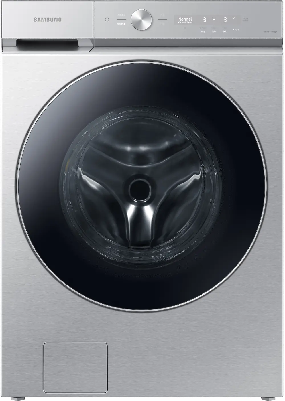WF53BB8900AT Samsung Bespoke 5.3 cu ft Front Load Washer - Silver Steel 53BB8900-1