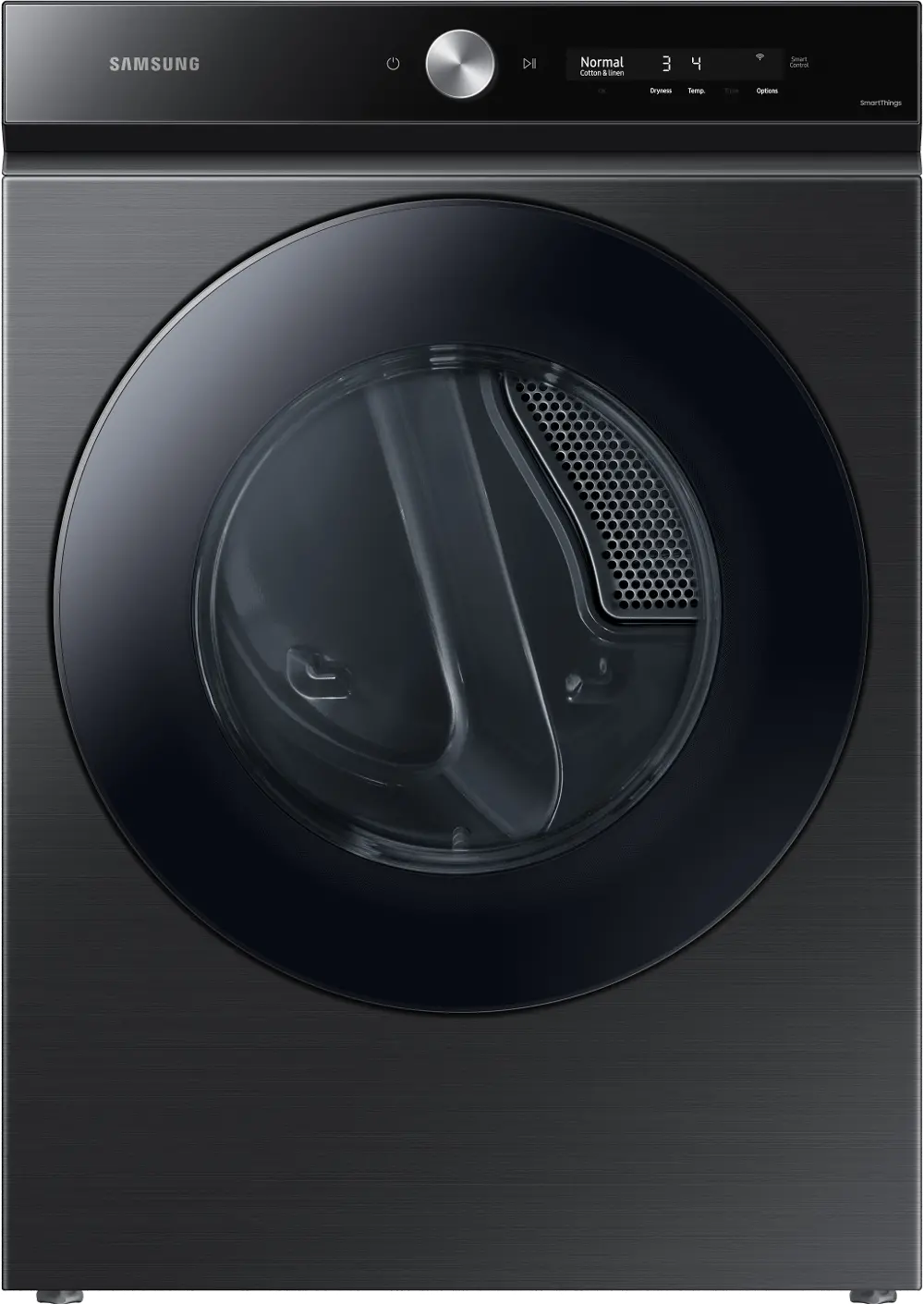 DVE53BB8700V Samsung Bespoke 7.6 cu ft Electric Dryer with Smart Dial - Brushed Black 53BB8700-1