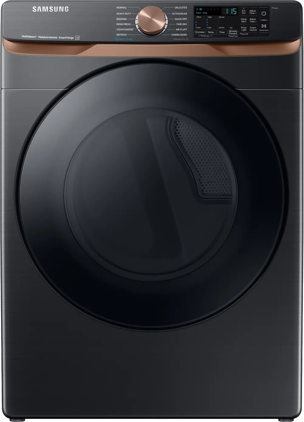 DVG50BG8300V Samsung 7.5 cu ft Gas Dryer - Brushed Black 50BG8300-1