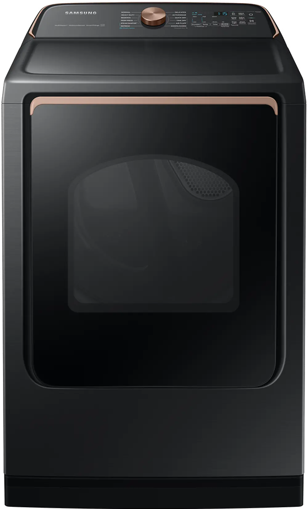 DVE55A7700V Samsung 7.4 Cu Ft Electric Smart Dryer with Steam Sanitize+ - Brushed Black-1
