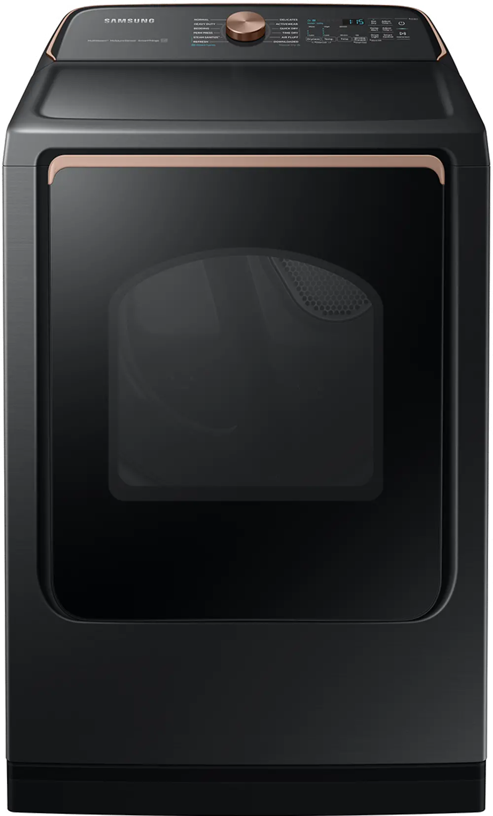DVG55A7700V Samsung 7.4 cu. ft. Smart Gas Dryer with Steam Sanitize+ - Brushed Black-1