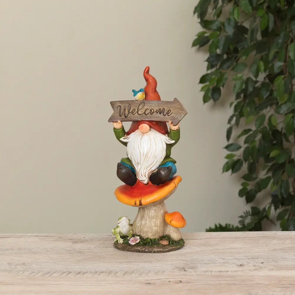 12.2 Inch Gnome  Welcome  Sign-1