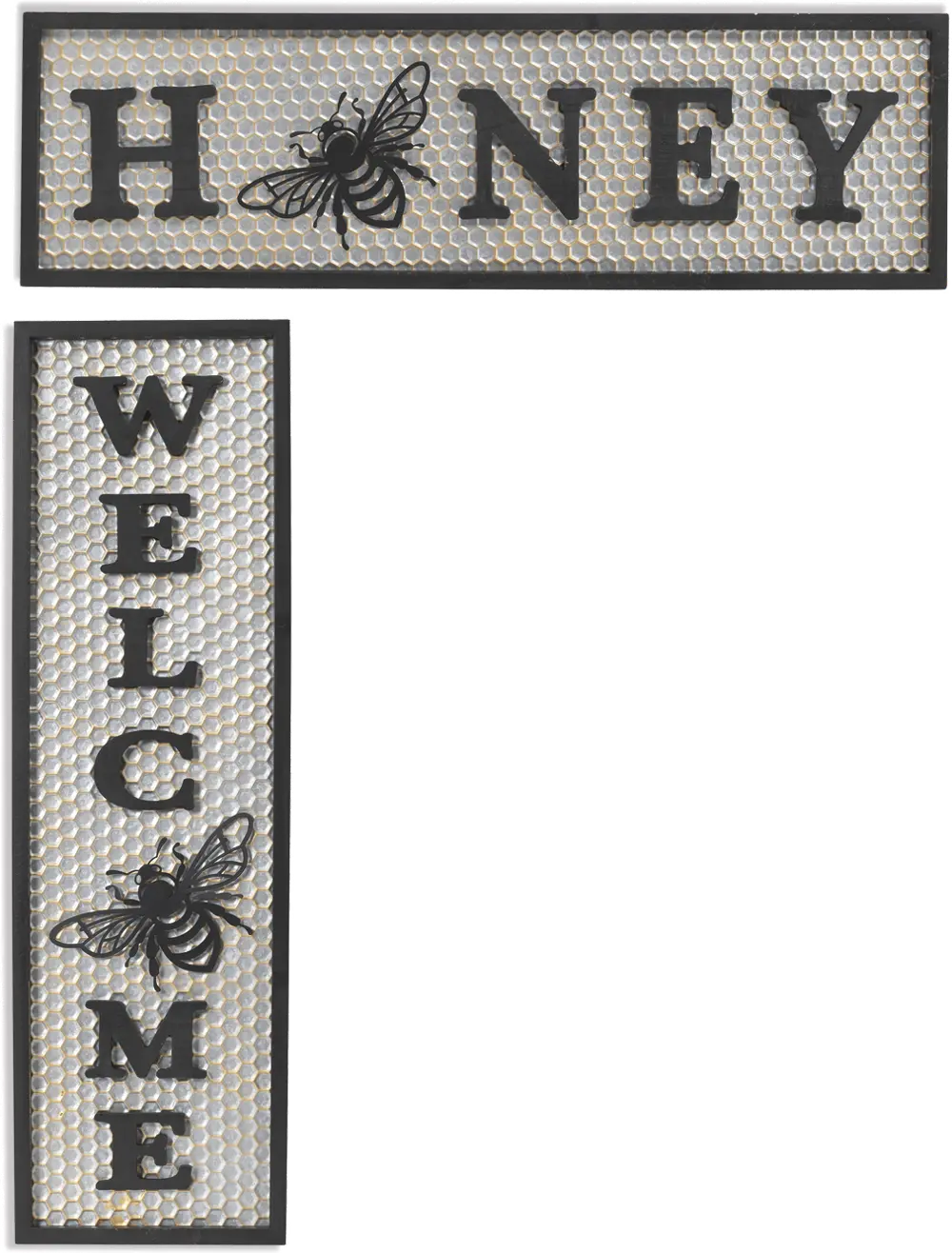 31.5-Inch Set of Welcome & Honey Wall Decor-1