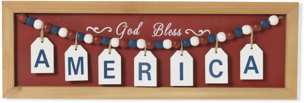 17.9 Inch  God Bless America  Sign-1