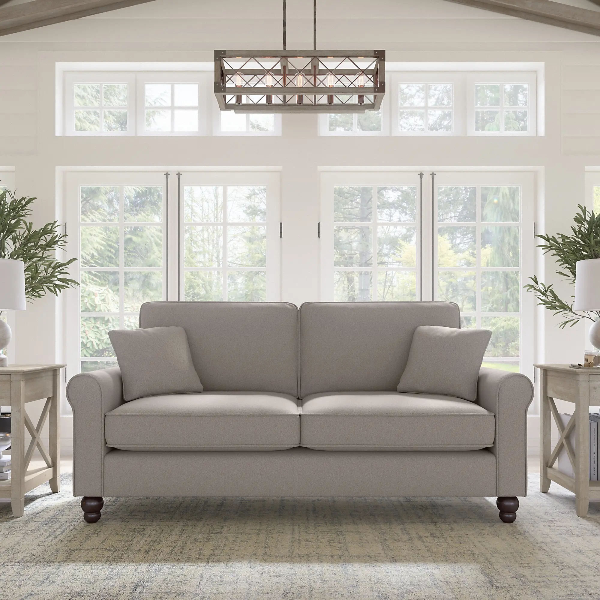 Hudson Beige Sofa - Bush Furniture