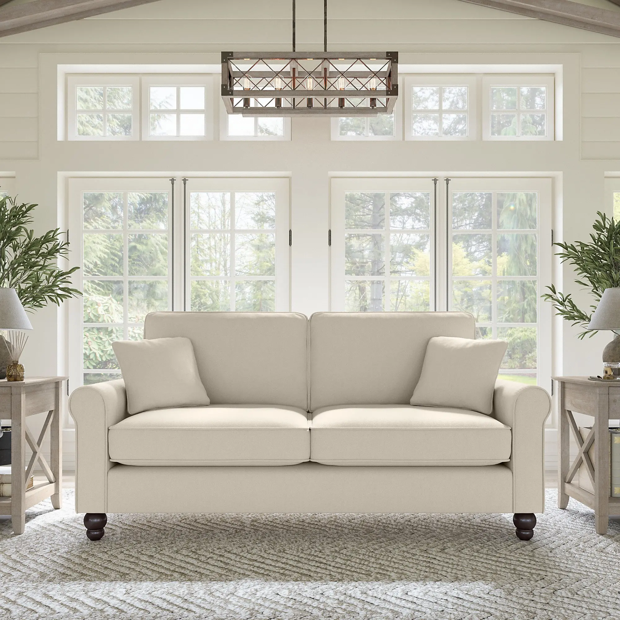 Hudson Cream Sofa - Bush Furniture