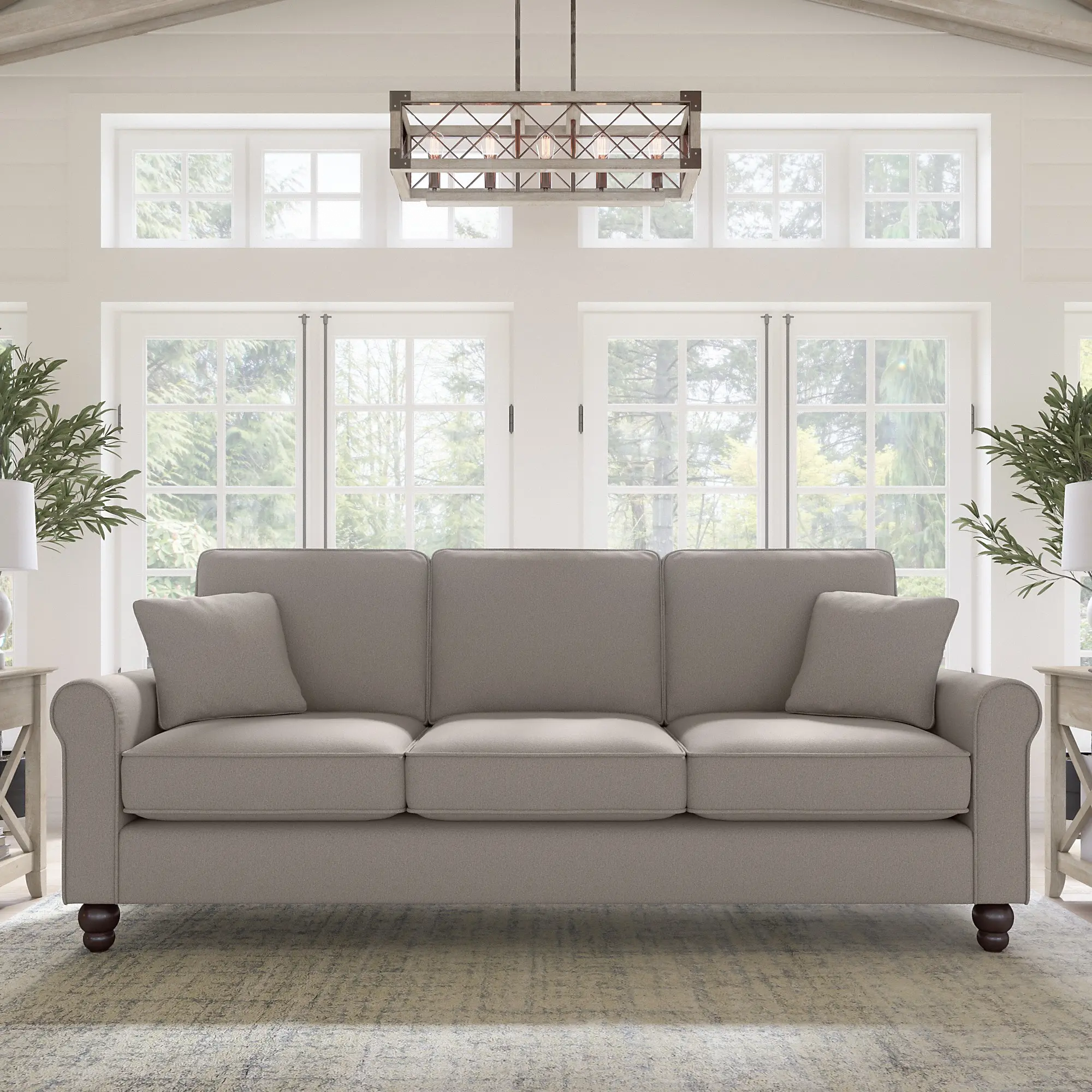 Hudson Beige Sofa - Bush Furniture