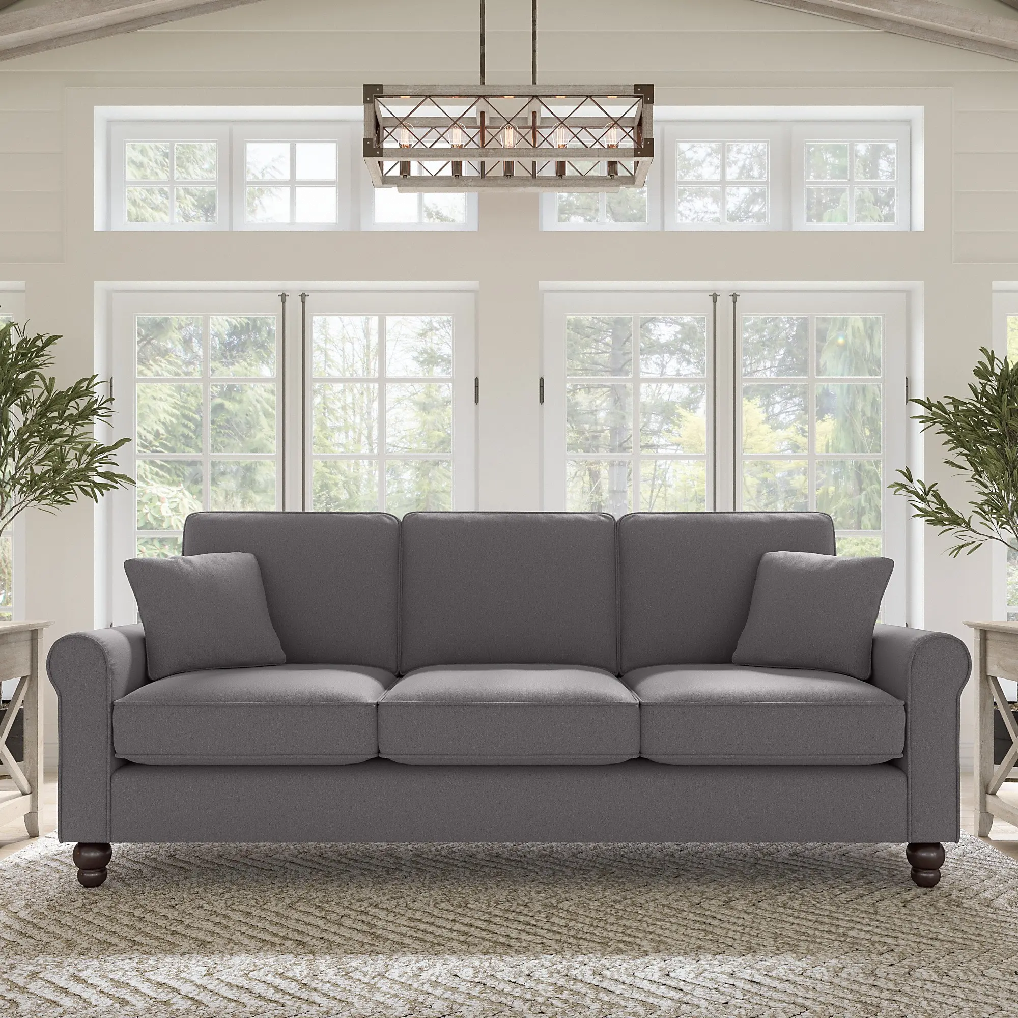 Hudson Gray Sofa - Bush Furniture