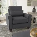 HDK36BCGH-03 Hudson Charcoal Gray Accent Chair with Arms - Bush Furniture