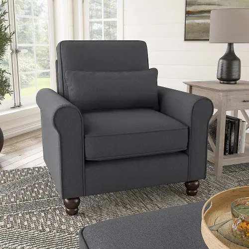 Charcoal gray accent outlet chair