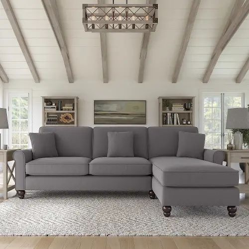 Hudson Gray Sectional With Reversible