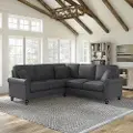 HDY86BCGH-03K Hudson Charcoal Gray L Shaped Sectional - Bush Furniture