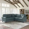 HDY86BTBH-03K Hudson Blue L Shaped Sectional - Bush Furniture