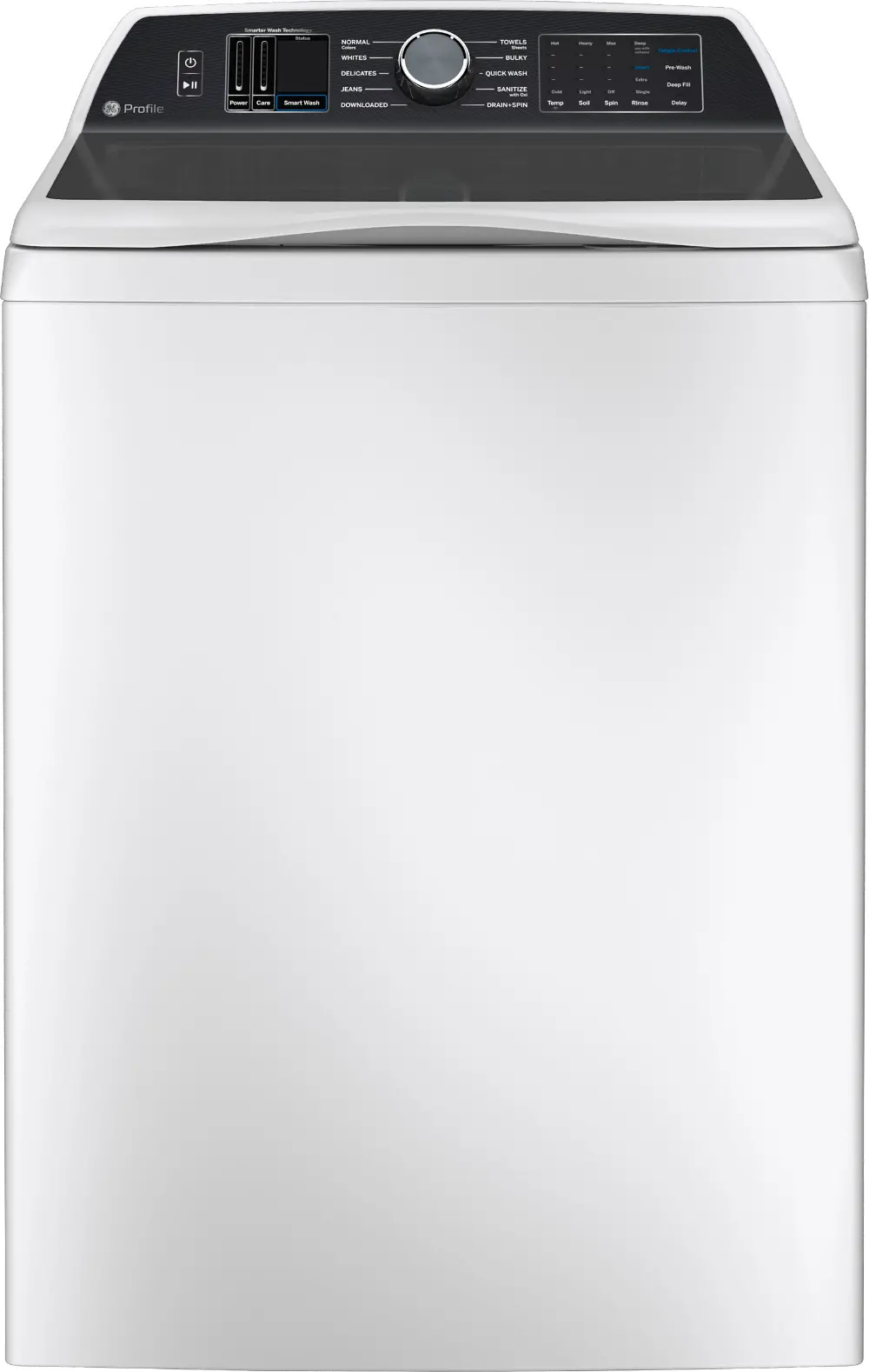 PTW705BSTWS GE Profile 5.3 cu ft Top Load Washer with Agitator- White PT705BSTW-1