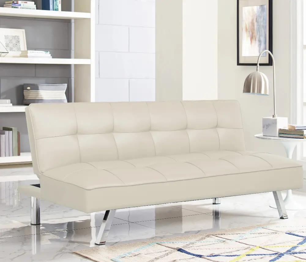 SC-CRYS3LP2022 Mia Beige Multi-Functional Sofa Lounger Sleeper by Serta® Dream Convertibles-1