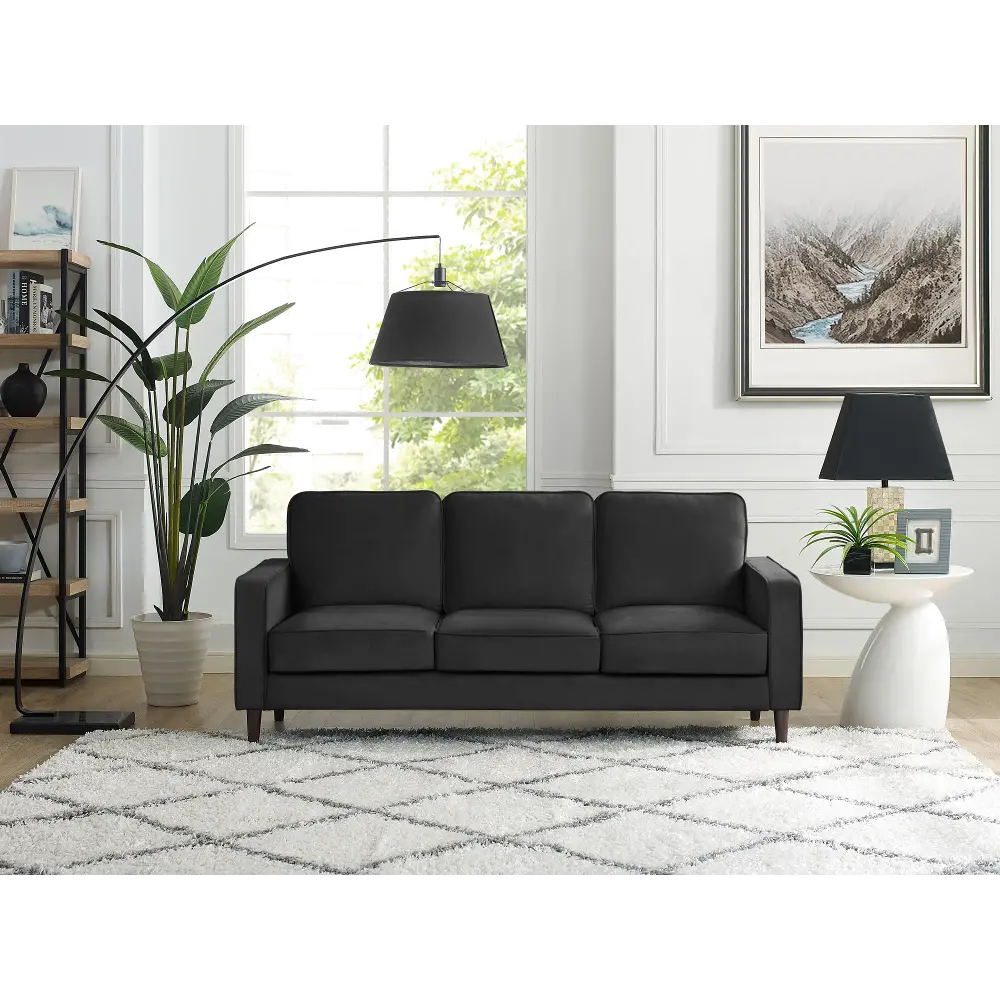 Dannyiel Modern Black Sofa-1