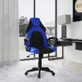 Reina Blue Vegan Leather Gaming Office Chair