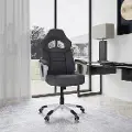 France Black Faux Leather Gaming Chair