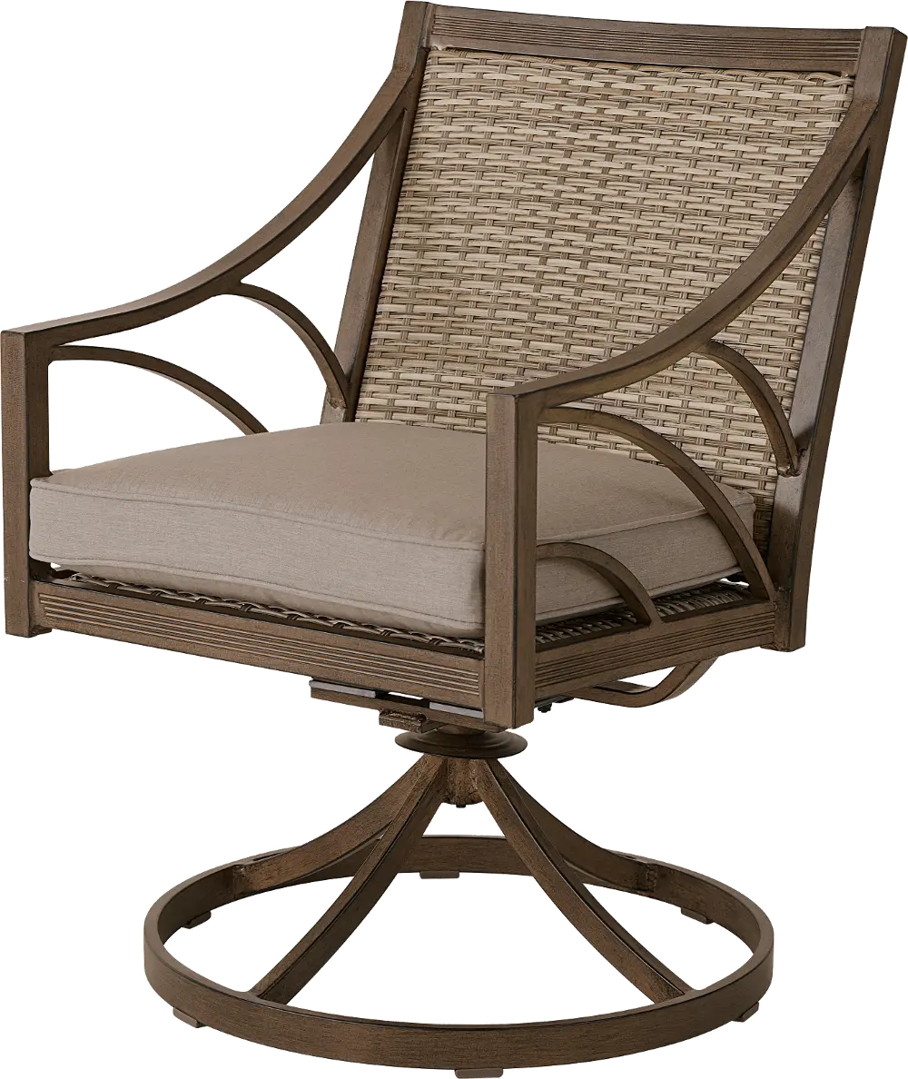 AFE09001P04/SWVLCHR Potomac Brown Patio Swivel Chair-1