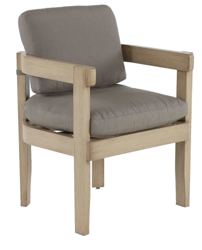 Sonata Natural and Gray Patio Dining Chair