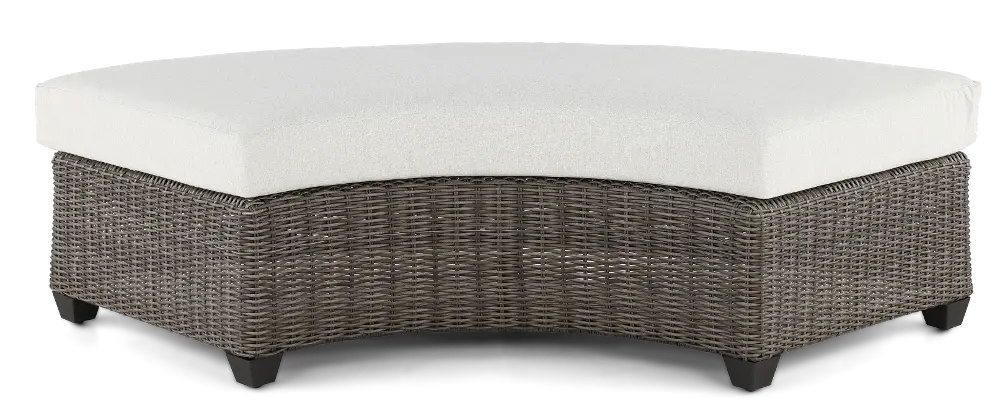 AGY07545P01/BENCH Havana Brown and Off White Patio Bench-1