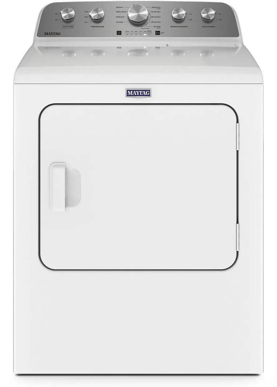 Maytag 7 Cu. Ft. White Gas Dryer with Extra Power
